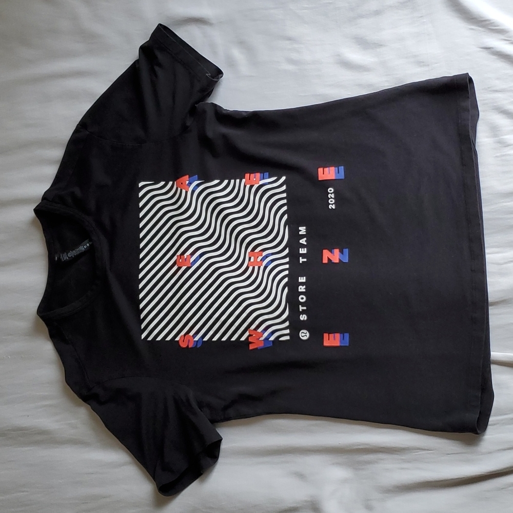 Lululemon All Yours Tee SeaWheeze 2020 Black Tee Shirt